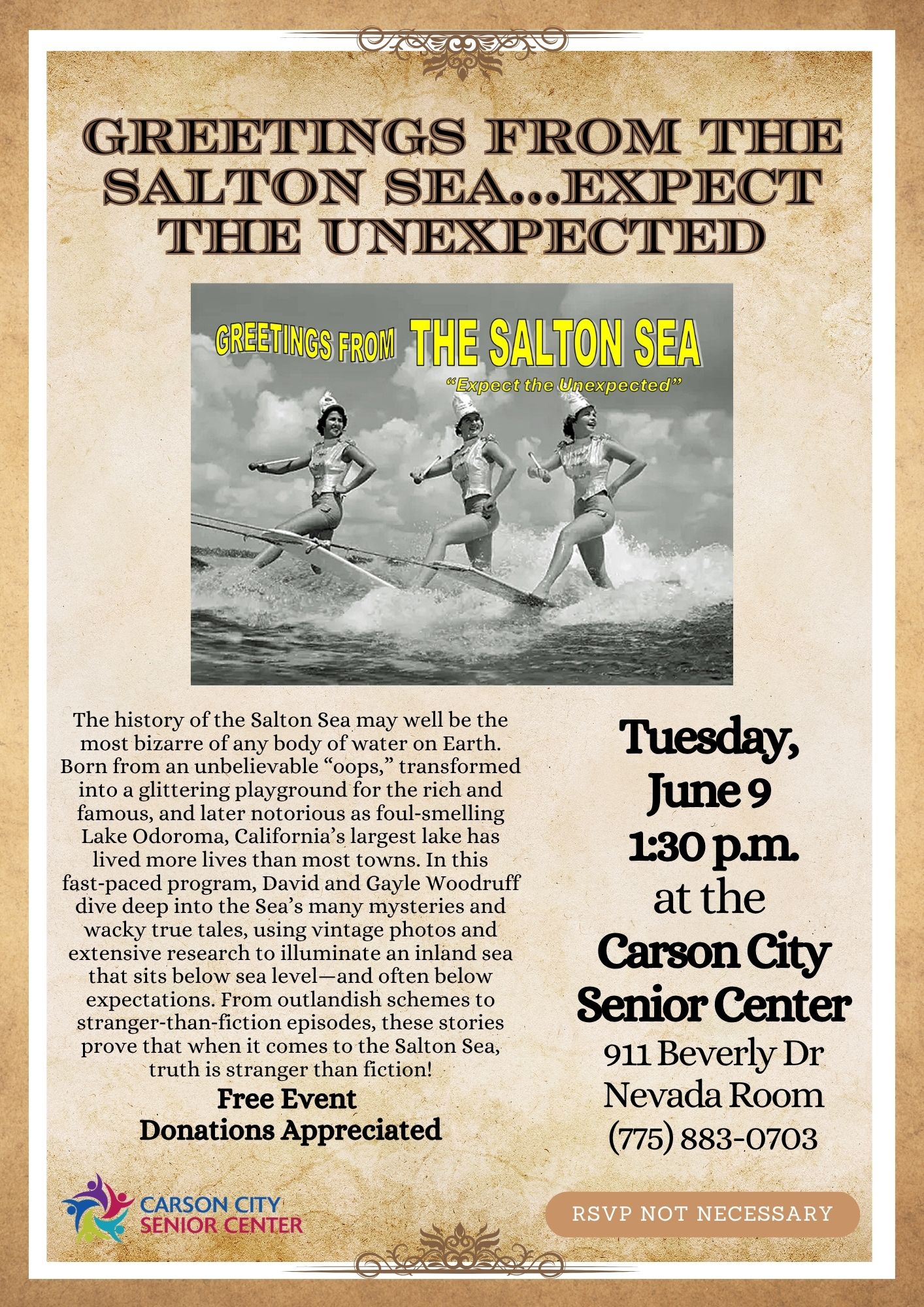 Living History (Daytime): Greetings from the Salton Sea…Expect the Unexpected