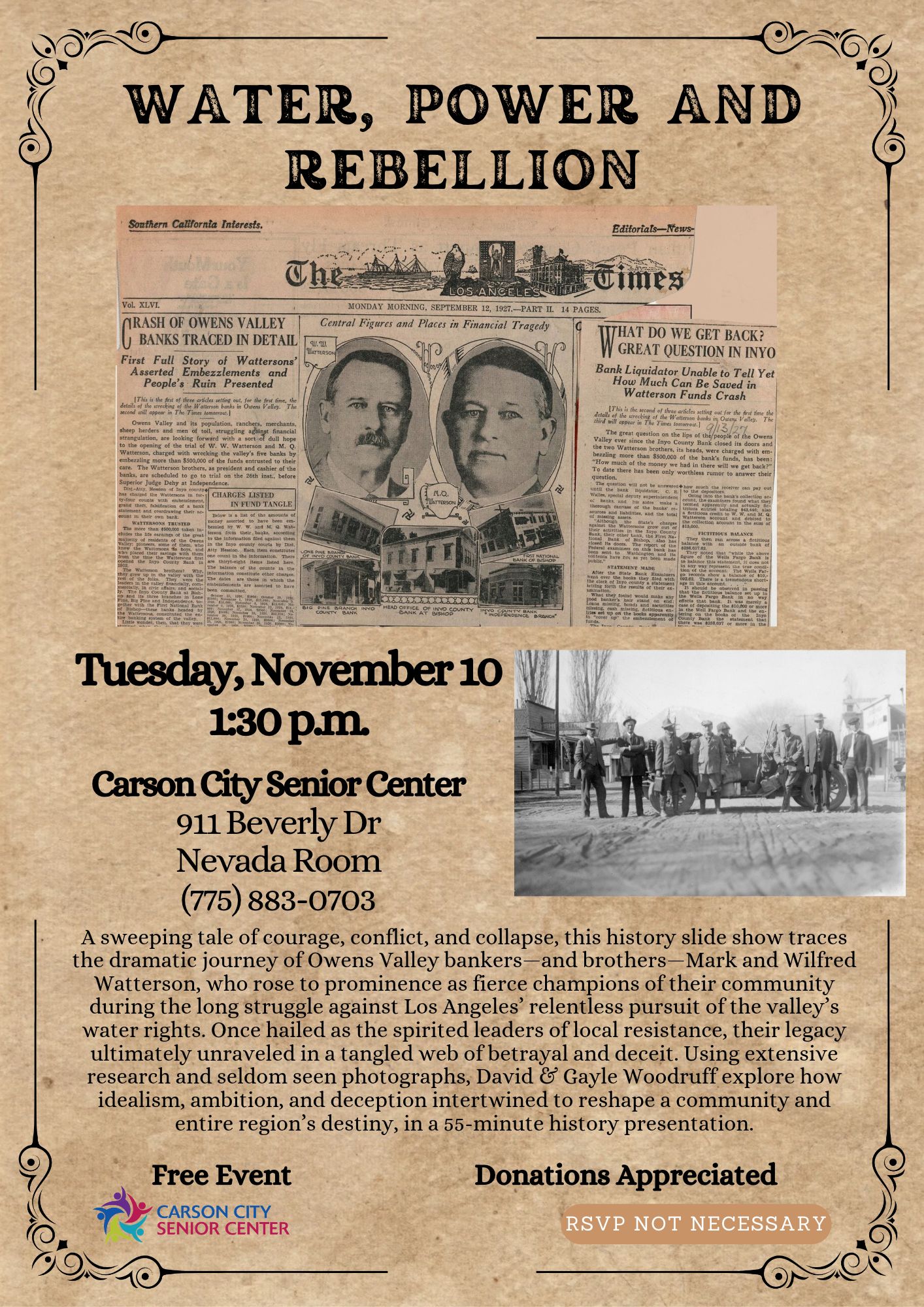 History Program: Water, Power, and Rebellion