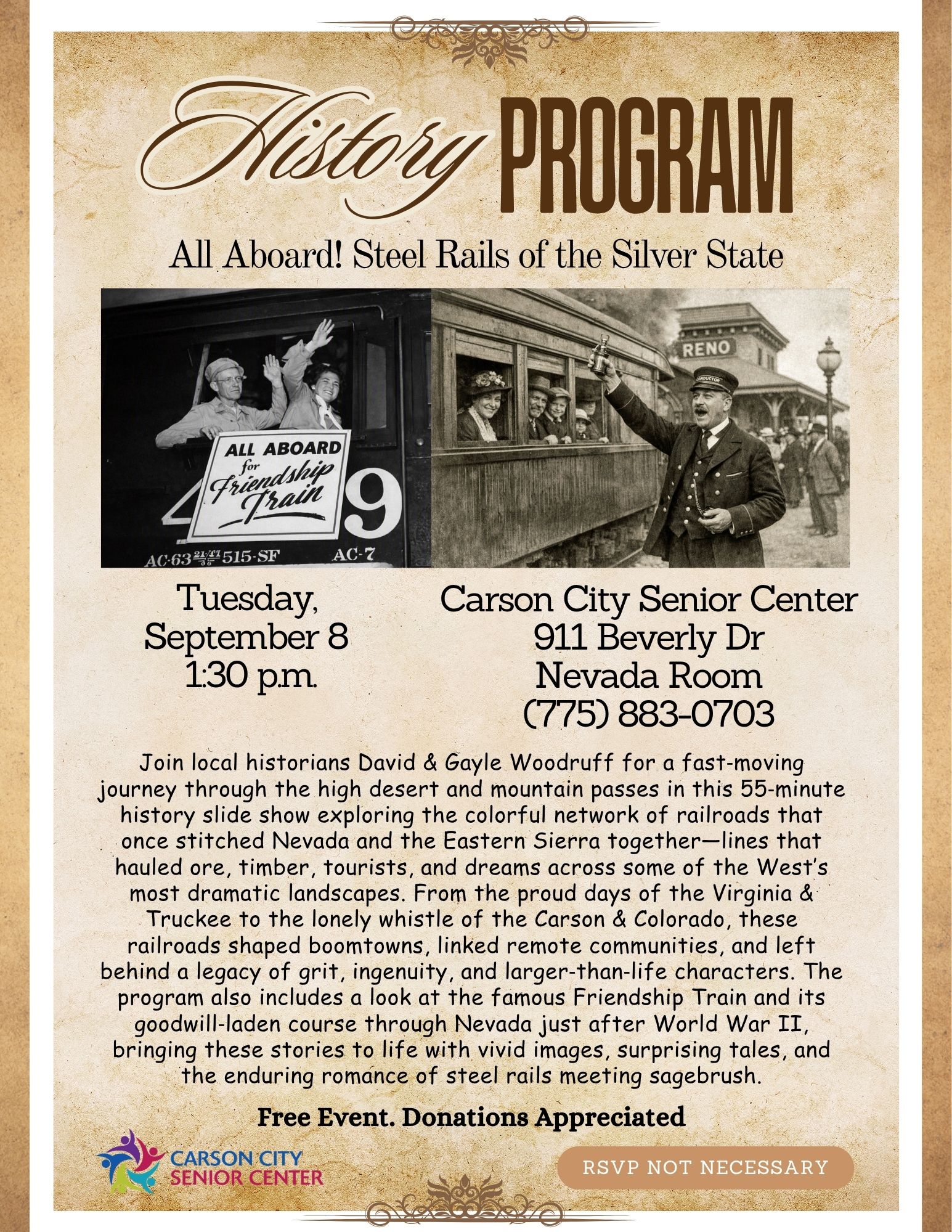 History Program: All Aboard! Steel Rails of the Silver State